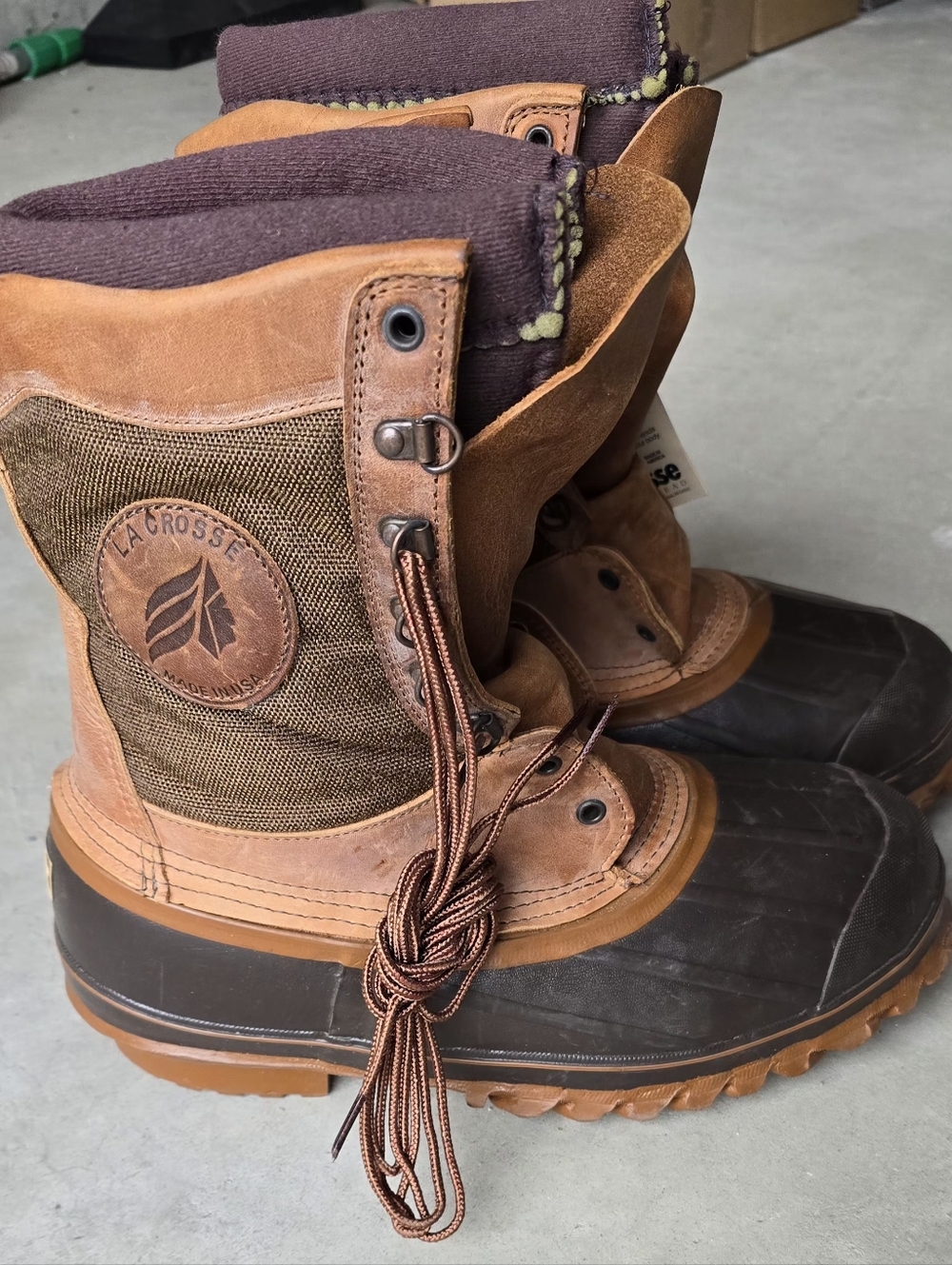 NEW - LaCrosse Brown Waterproof Duck Boots
